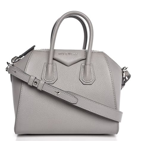 givenchy mini antigona pearl grey